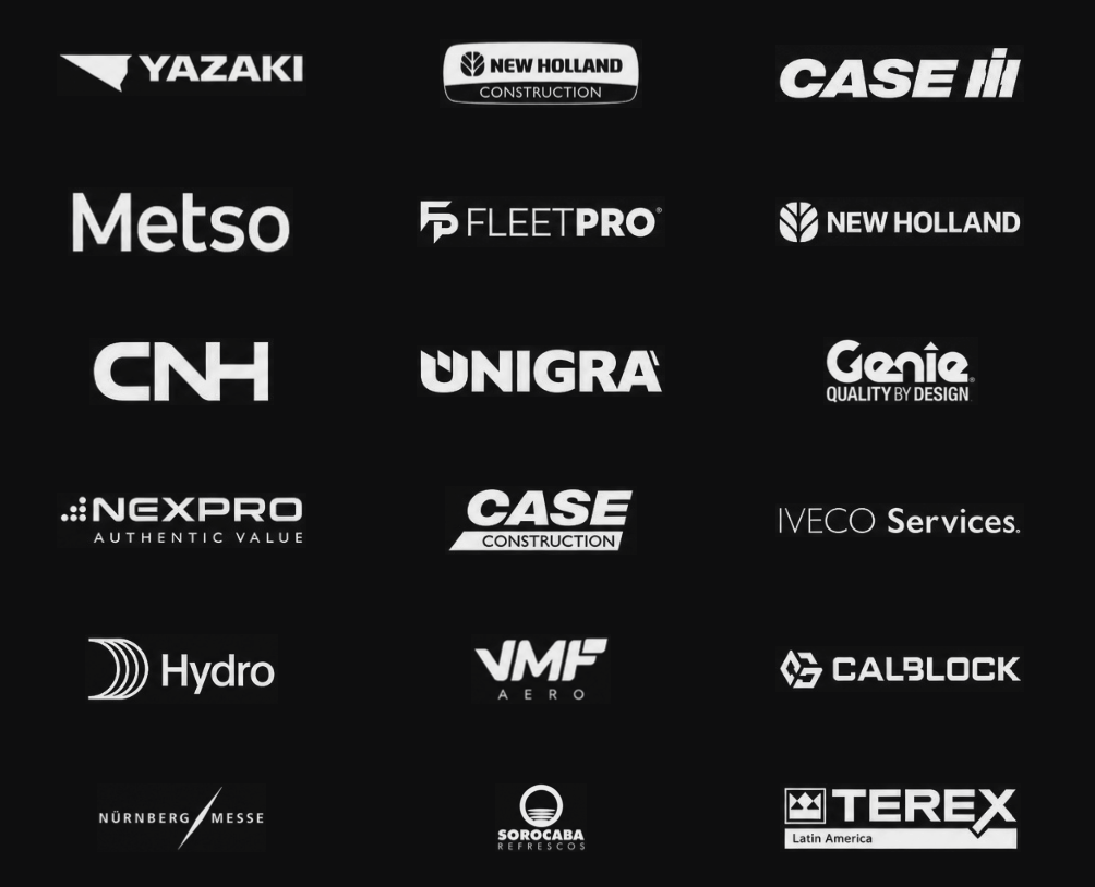 Logos de empresas atendidas pelo Grupo 21BRZ